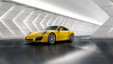 yellow car car Porsche Porsche 911 Porsche 911 Carrera 4S vehicle Porsche 911 Carrera HD Desktop Wallpaper | Background Image