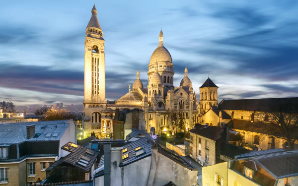 France Paris Basilica monument religious Sacré-Cœur HD Desktop Wallpaper | Background Image