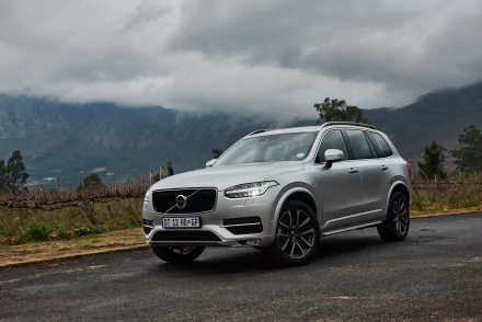 SUV car silver car Volvo vehicle Volvo XC90 HD Desktop Wallpaper | Background Image