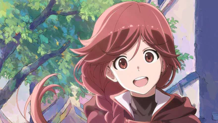 HD anime desktop wallpaper featuring Yume from Grimgar of Fantasy and Ash with vibrant colors and detailed background.