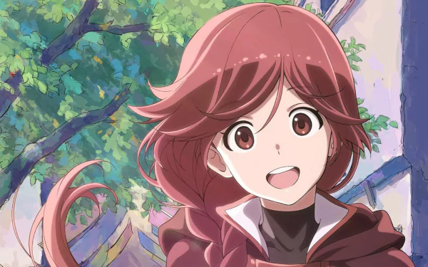 HD anime desktop wallpaper featuring Yume from Grimgar of Fantasy and Ash with vibrant colors and detailed background.