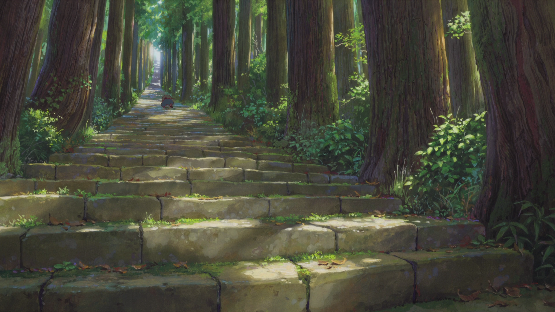 Climb the forest's stairs by Mamoru Hosoda