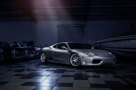 silver car car supercar Ferrari vehicle Ferrari 360 Modena HD Desktop Wallpaper | Background Image