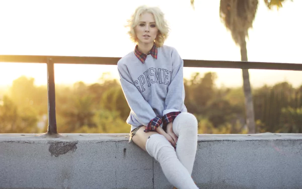 model blonde American woman Alysha Nett HD Desktop Wallpaper | Background Image