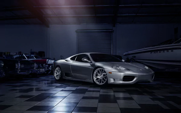 silver car car supercar Ferrari vehicle Ferrari 360 Modena HD Desktop Wallpaper | Background Image