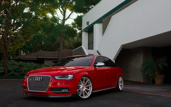 Vehicles Audi S4 Audi Luxury Car Car Red Car HD Wallpaper | Background Image