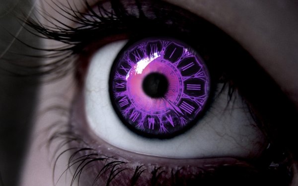 Artistic Eye Clock Macro HD Wallpaper | Background Image