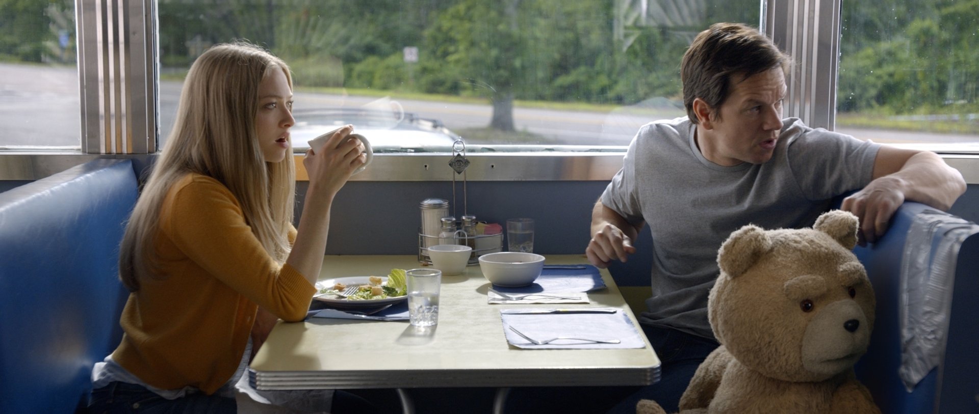 Download Ted (Movie Character) Mark Wahlberg Amanda Seyfried Movie Ted 2 HD Wallpaper