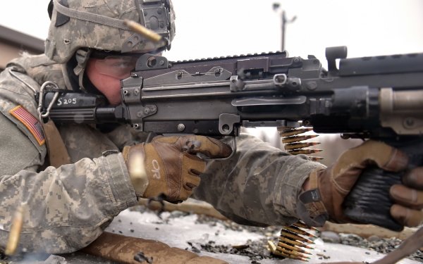 Military Soldier Weapon Army Machine Gun HD Wallpaper | Background Image
