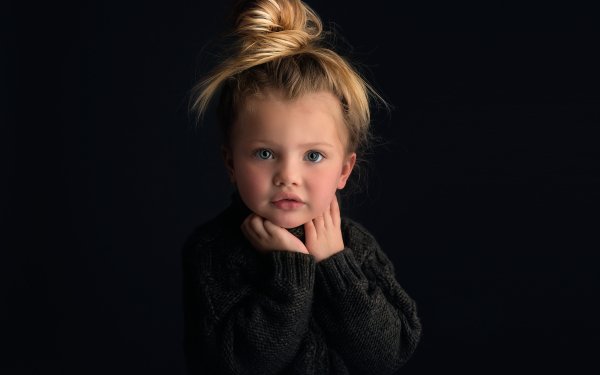 Photography Child Little Girl Blonde Cute Blue Eyes HD Wallpaper | Background Image
