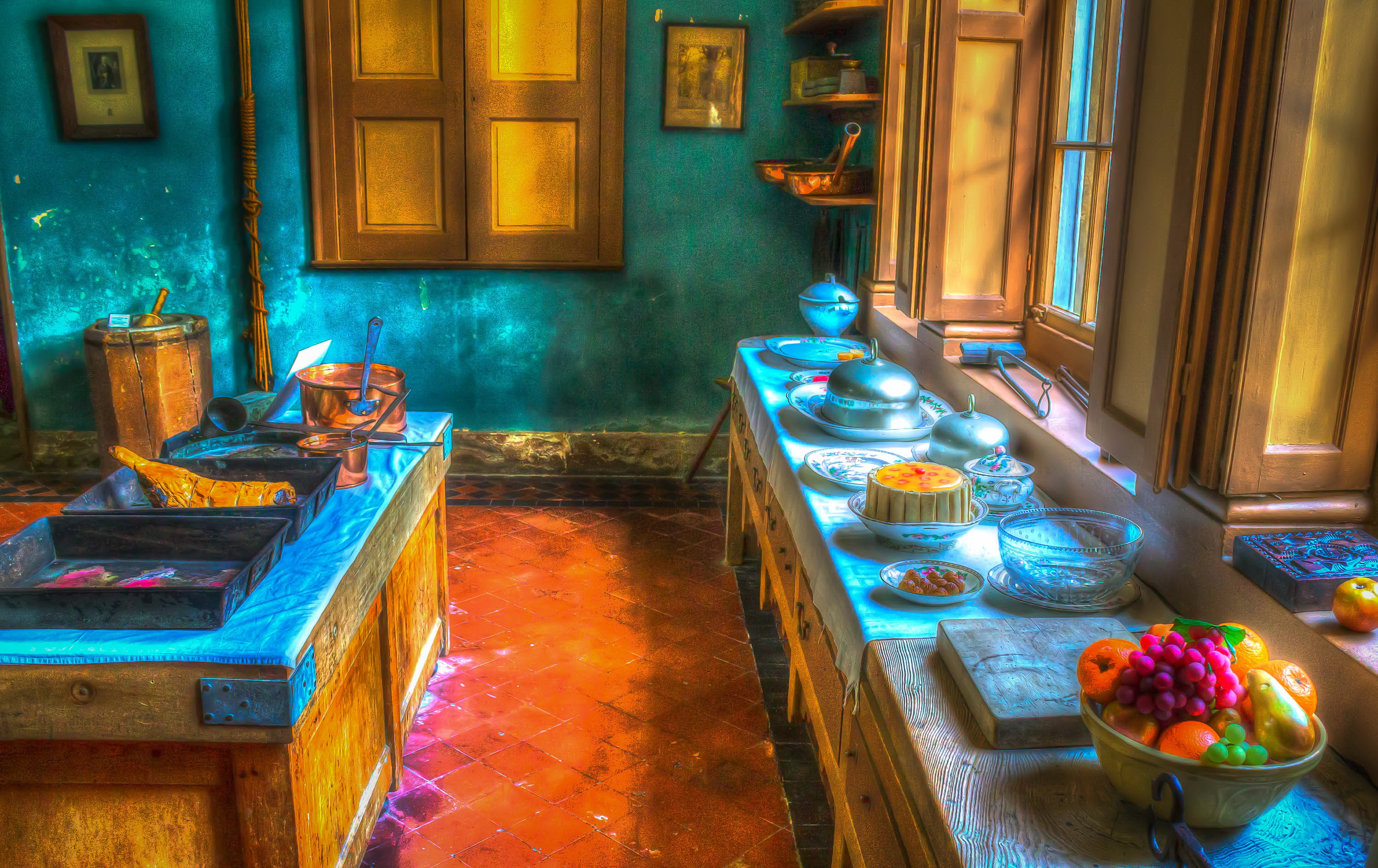 Colorful Kitchen HD Wallpaper Background Image