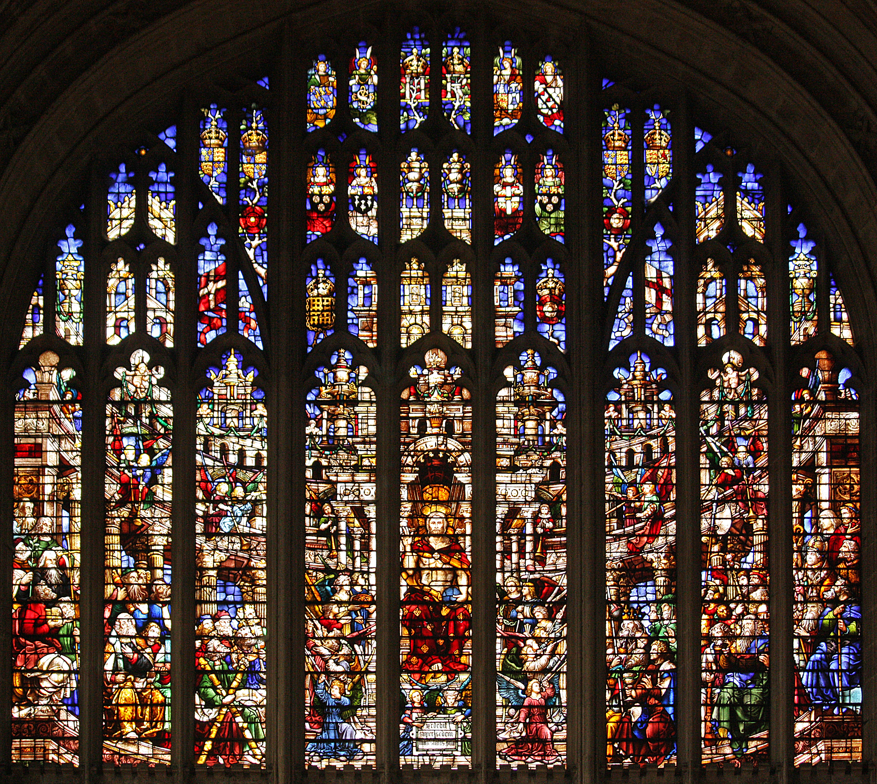 Stained Glass from Inside of a Cathedral