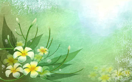 white flower artistic flower HD Desktop Wallpaper | Background Image