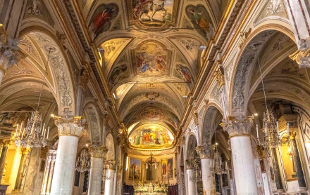  Inside San Marino Temple in Italy