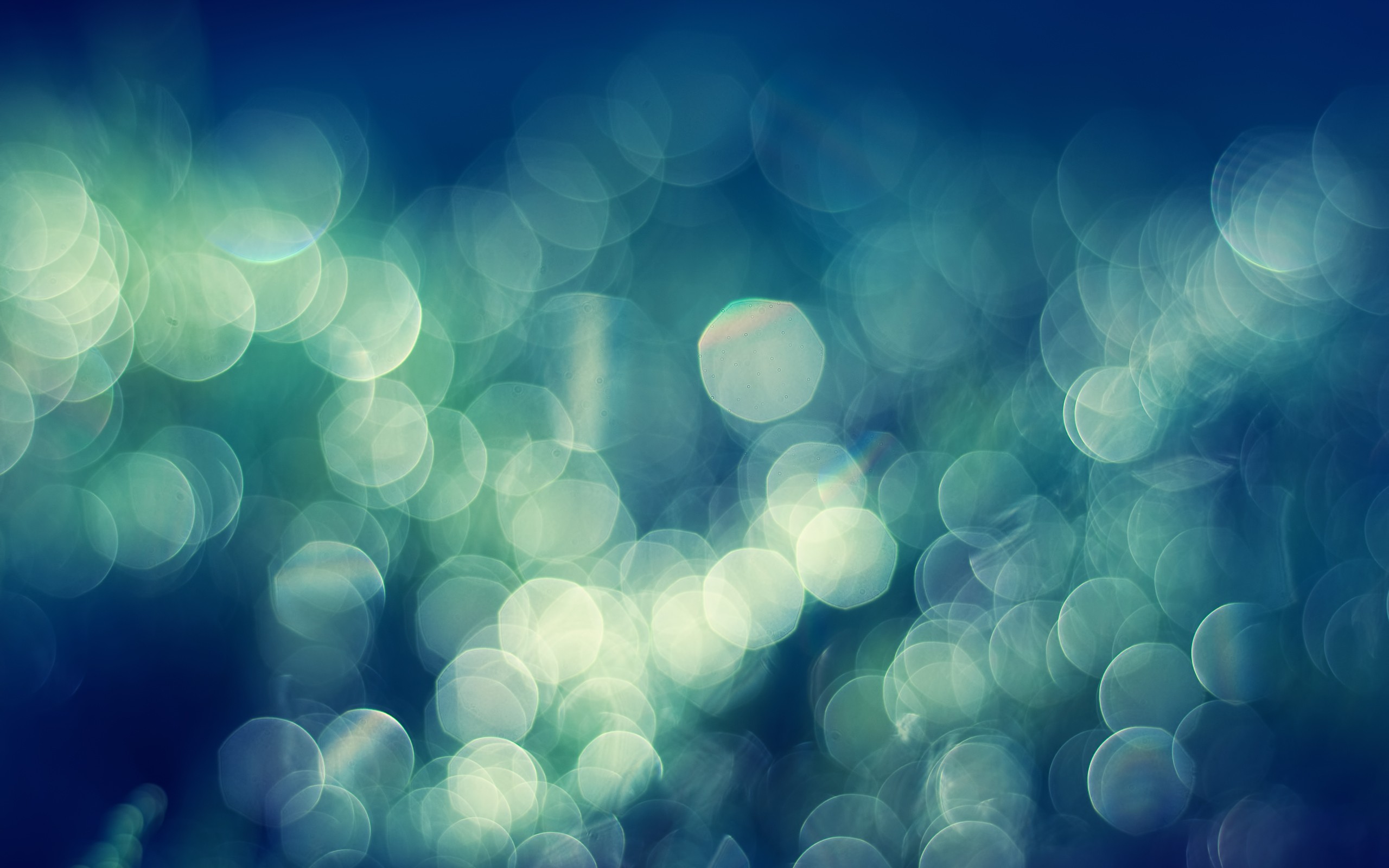 Blue Bokeh Bliss Hd Wallpaper