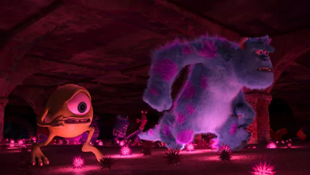 Mike Wazowski James P. Sullivan movie Monsters University HD Desktop Wallpaper | Background Image