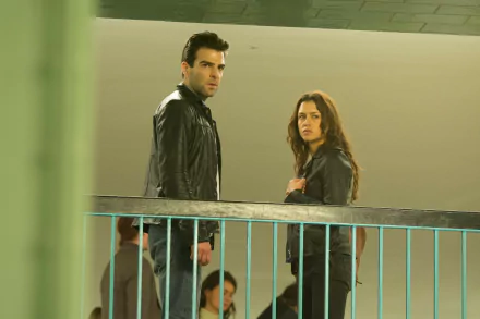 John Smith Zachary Quinto Katia (Hitman: Agent 47) Hannah Ware movie Hitman: Agent 47 HD Desktop Wallpaper | Background Image