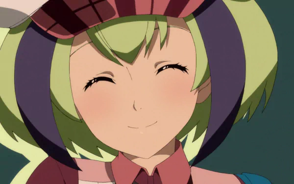 HD desktop wallpaper of Mira Yurizaki from Dimension W with a smiling expression.