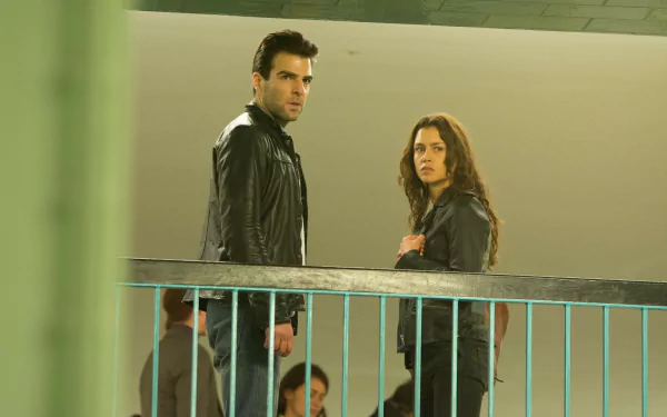 John Smith Zachary Quinto Katia (Hitman: Agent 47) Hannah Ware movie Hitman: Agent 47 HD Desktop Wallpaper | Background Image