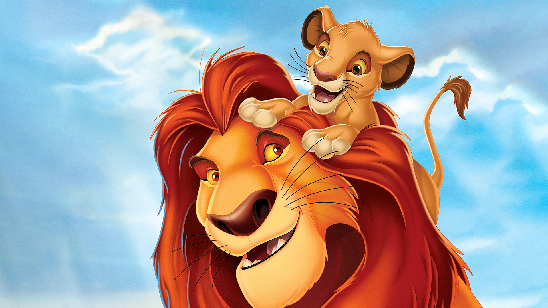 Simba And Mufasa HD Wallpaper From The Lion King 1994 Simba And Mufasa HD Wallpaper From The Lion King 1994