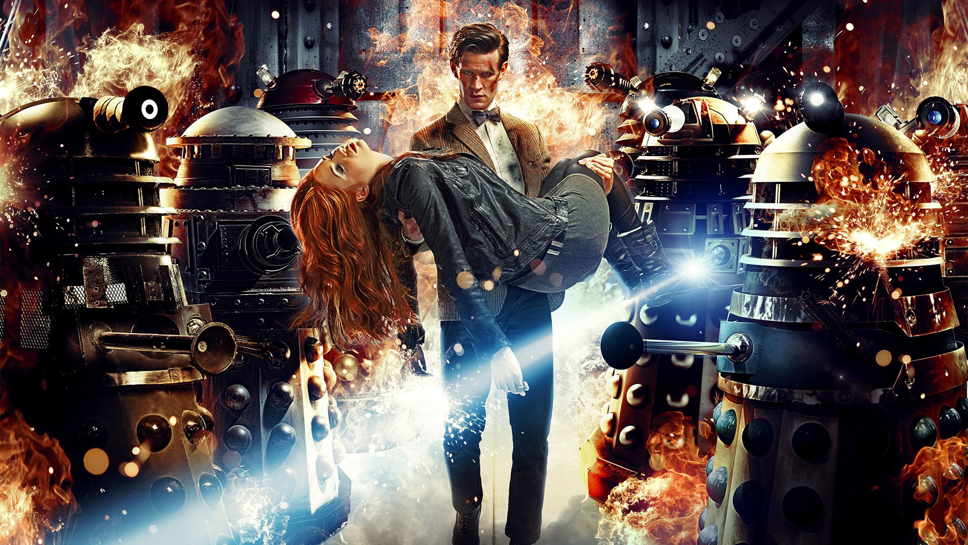 Download Matt Smith Karen Gillan Amy Pond The Doctor TV Show Doctor Who (2005)  HD Wallpaper