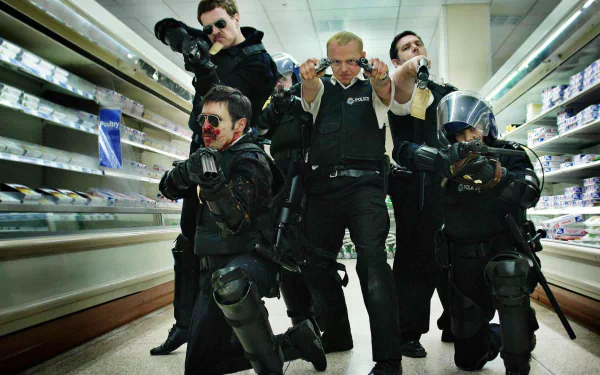 movie Hot Fuzz HD Desktop Wallpaper | Background Image