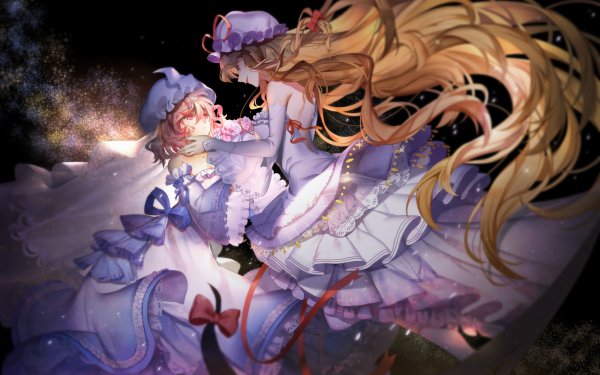Anime Touhou Yuyuko Saigyouji Yukari Yakumo HD Wallpaper | Background Image