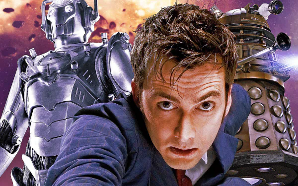 David Tennant Dalek TV Show Doctor Who (2005) HD Desktop Wallpaper | Background Image