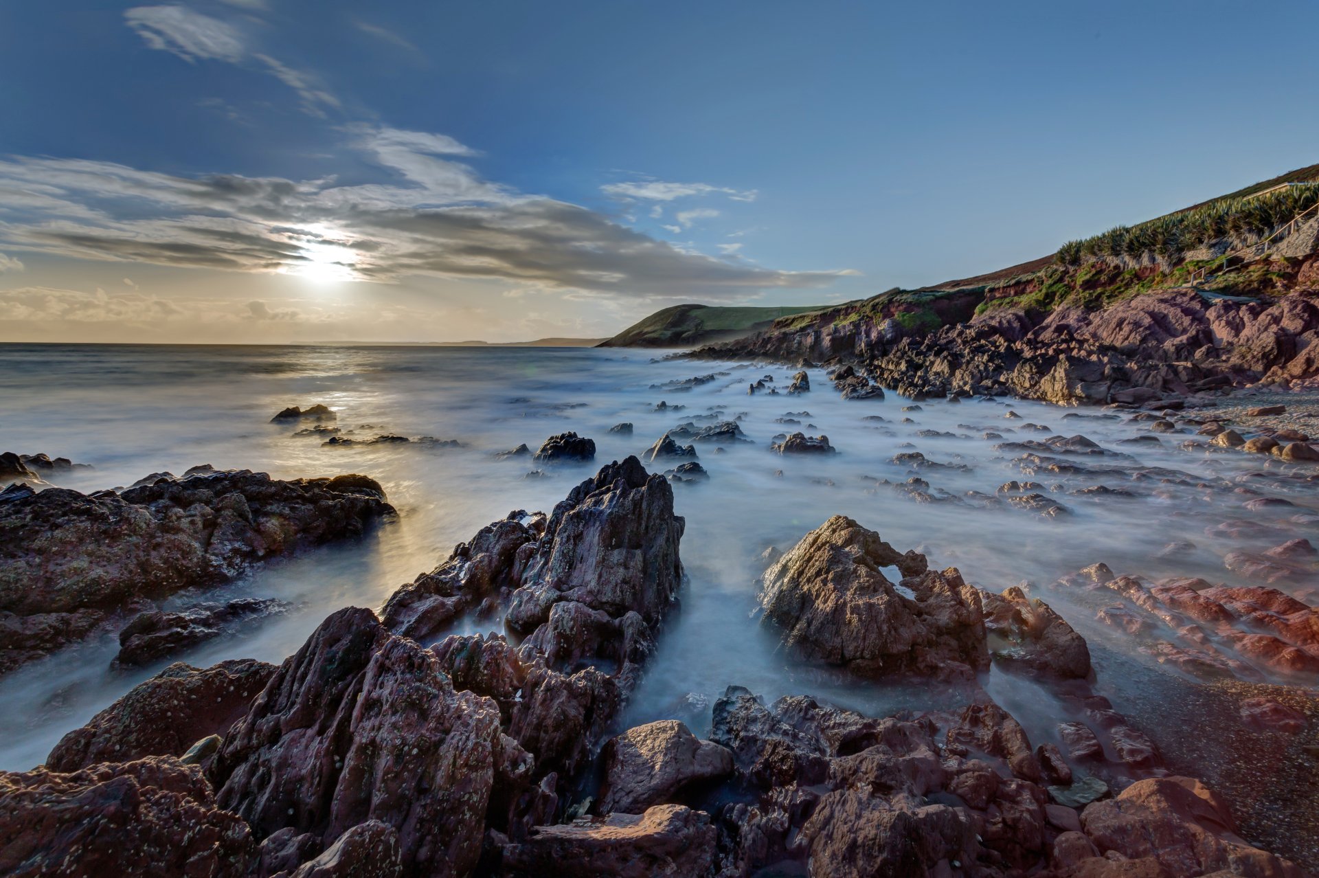 Download Cloud Horizon Seascape Nature Coastline 4k Ultra HD Wallpaper ...