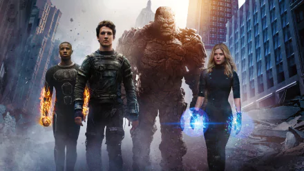 Invisible Woman Susan Storm Human Torch (Marvel Comics) Johnny Storm Ben Grimm Thing (Marvel Comics) Mister Fantastic Reed Richards movie Fantastic Four (2015) HD Desktop Wallpaper | Background Image