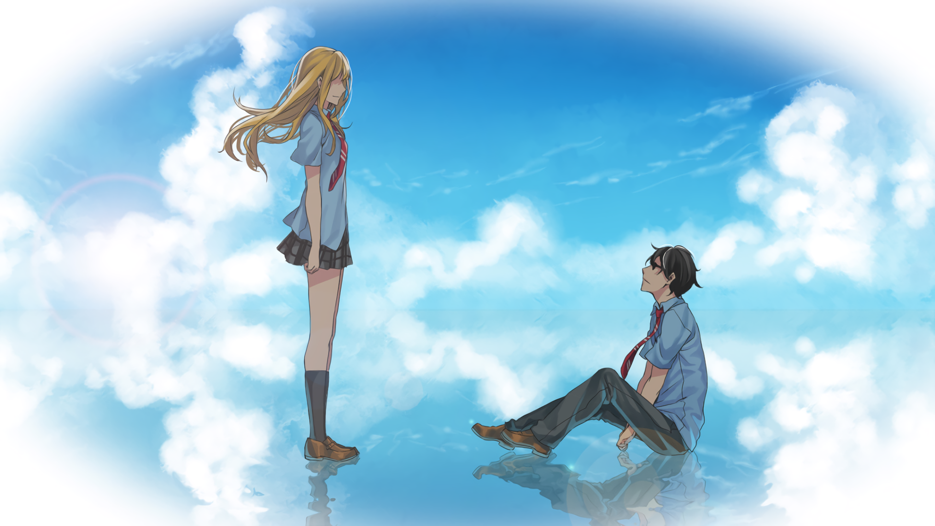 Wallpaper the bride, wedding, the groom, Shigatsu wa Kimi no Uso, Your  April lie for mobile and desktop, section сёнэн, resolution 2976x2122 -  download