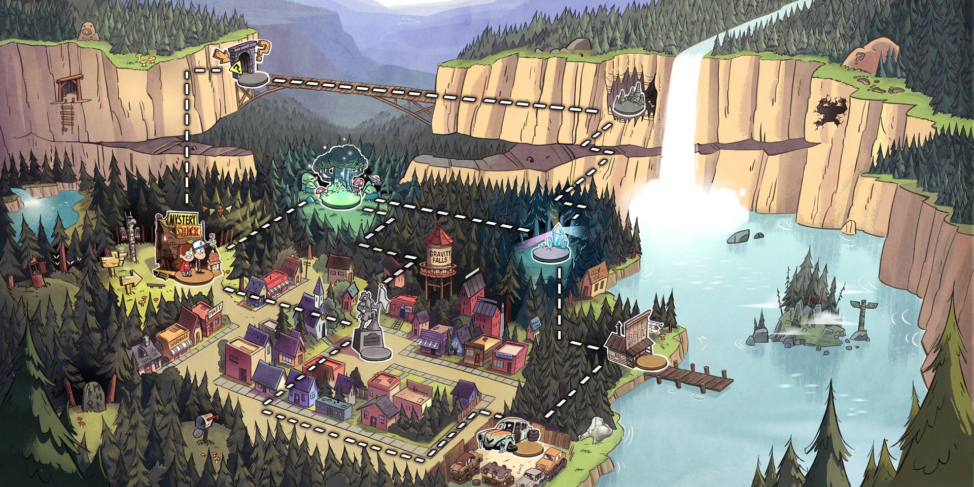 Gravity Falls HD Wallpaper | Background Image | 2500x1250