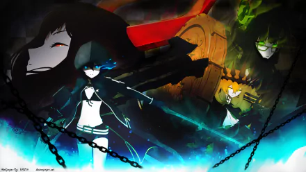 Chariot (Black Rock Shooter) Black Gold Saw Dead Master (Black Rock Shooter) Anime Black Rock Shooter HD Desktop Wallpaper | Background Image