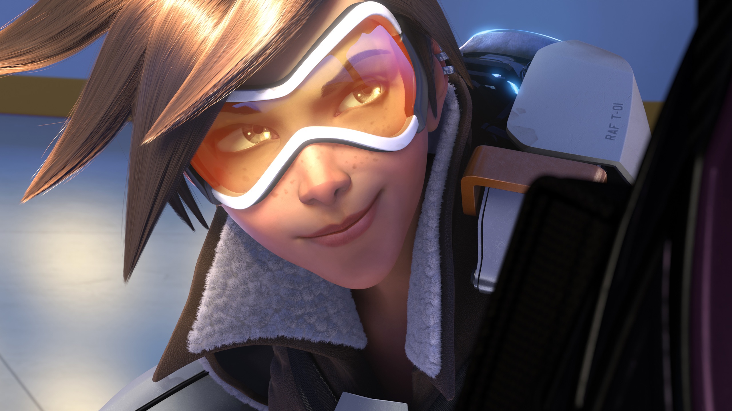 Download Overwatch 4K Tracer With Nightstars Wallpaper