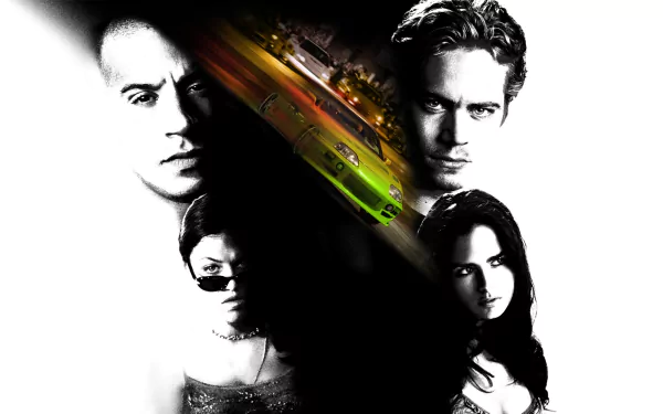 Jordana Brewster Michelle Rodriguez Paul Walker Vin Diesel movie The Fast And The Furious HD Desktop Wallpaper | Background Image