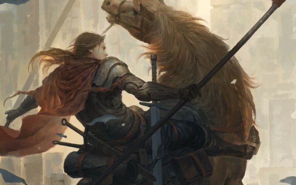 Fantasy Warrior Horse HD Wallpaper | Background Image