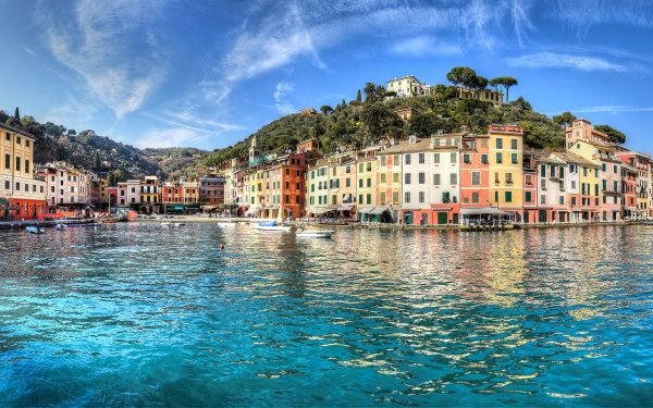 Man Made Portofino Towns Italy City Cityscape Coast House HD Wallpaper | Background Image