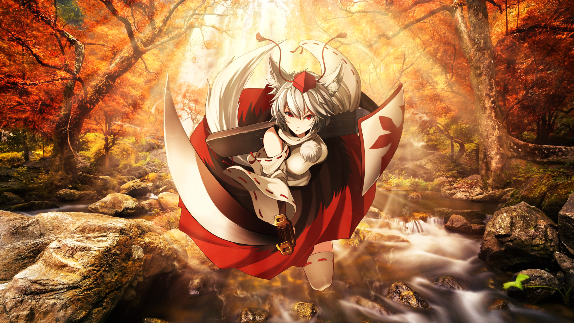 Download Momiji Inubashiri Anime Touhou HD Wallpaper by JustRukia