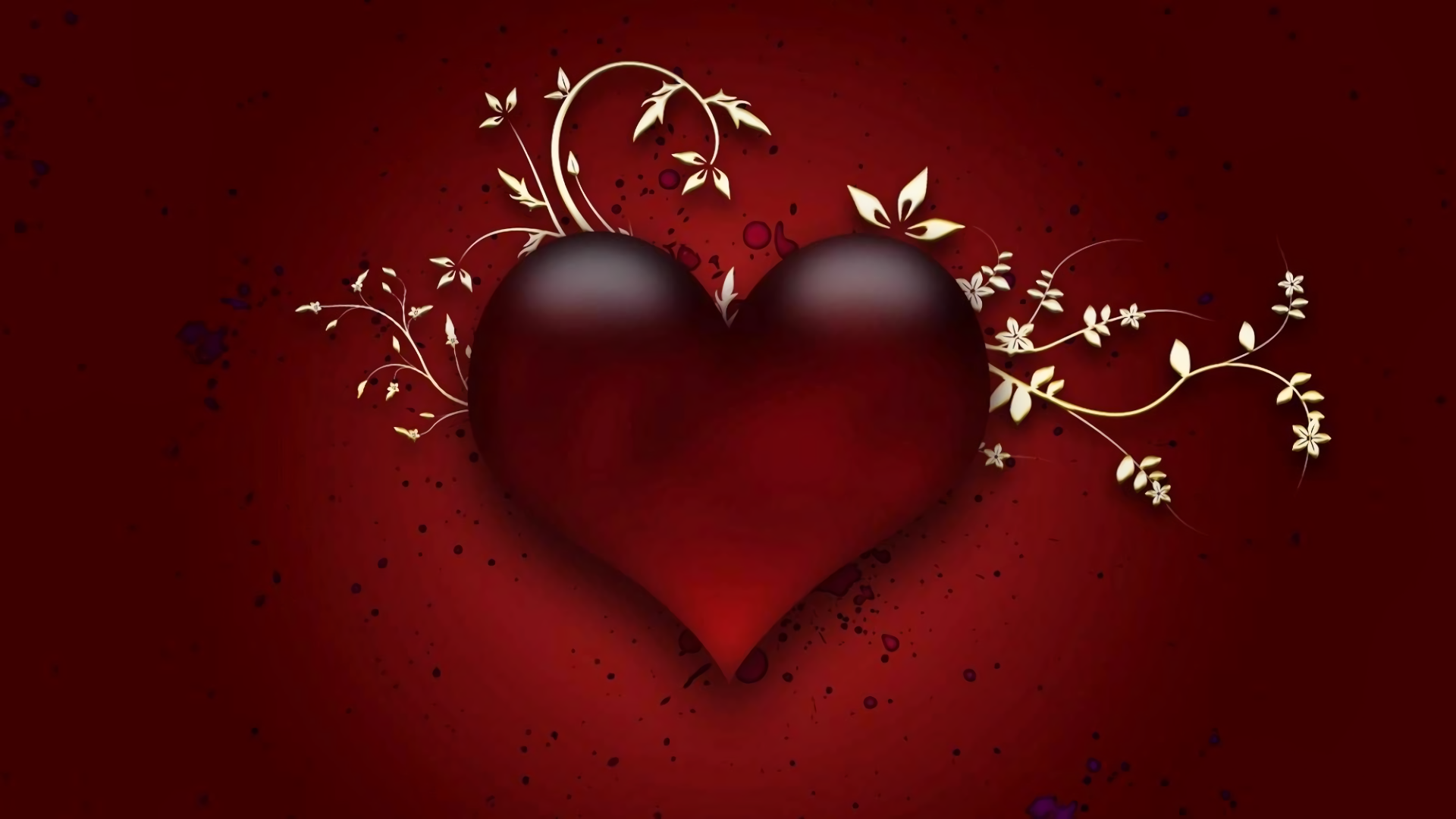 Red Heart HD Wallpaper | Background Image | 1920x1080 | ID ...