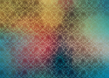 Abstract patterned design in warm and cool tones forming a textured, intricate HD PC desktop wallpaper and background.