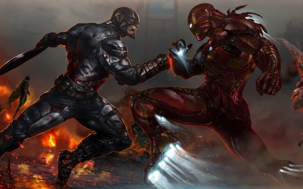 Movie Captain America: Civil War Captain America Iron Man HD Wallpaper | Background Image