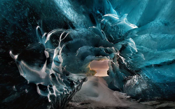 cave nature winter ice ice cave HD Desktop Wallpaper | Background Image