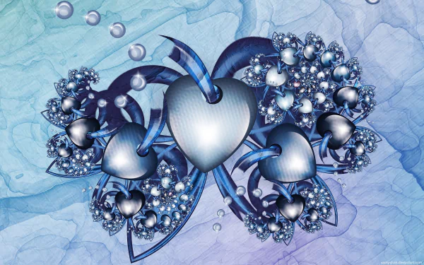  Abstract Hearts by Yasny-chan
