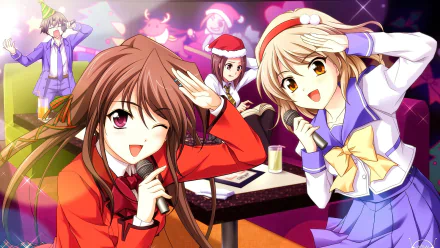 school uniform red eyes long hair blonde Anime memories off HD Desktop Wallpaper | Background Image