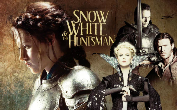 Chris Hemsworth Charlize Theron Sam Claflin Kristen Stewart movie Snow White and the Huntsman HD Desktop Wallpaper | Background Image