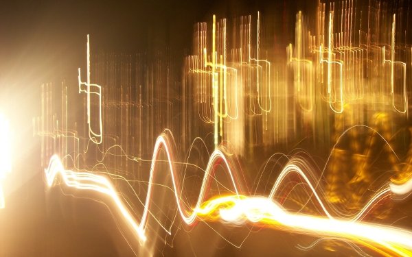 Abstract Camera Toss Kinetic Photography Yellow Lines Light Time-Lapse HD Wallpaper | Background Image