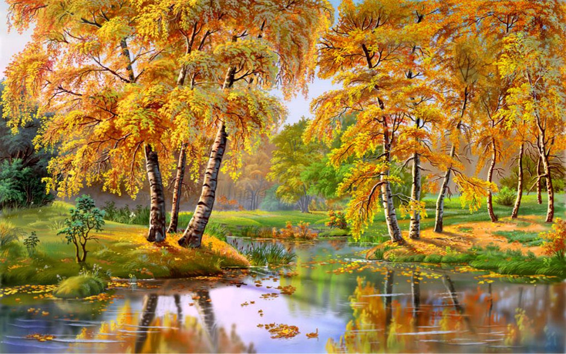 Autumn Landscape Painting