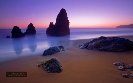  Beach Sunset by Stephen W. Oachs