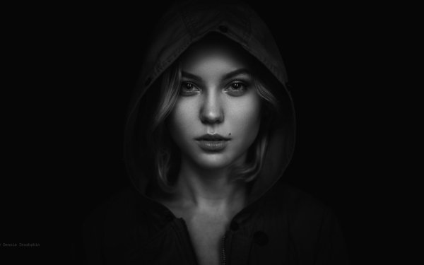 Women Dark Monochrome Portrait HD Wallpaper | Background Image