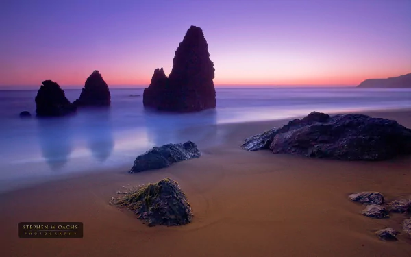  Beach Sunset by Stephen W. Oachs